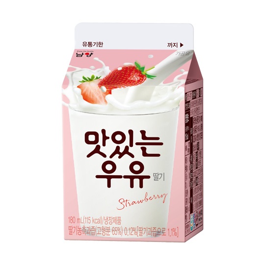 [가정배달] 딸기우유(180㎖)