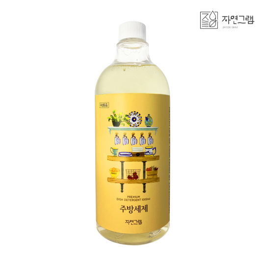 자연그램 아기 유아 젖병 세정제 1종 주방 세제 리필 1000ml