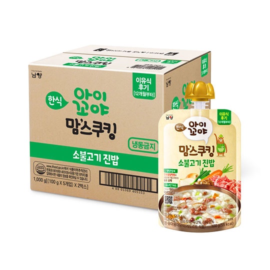 [전용관] 맘스쿠킹 이유식 소불고기진밥 (12개월부터) 100g * 10입