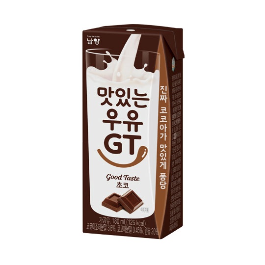 맛있는우유 GT 멸균우유 초코맛(180ml) 24입