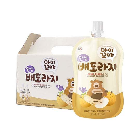 [전용관] 아이꼬야 안심 배도라지 100mL * 20입