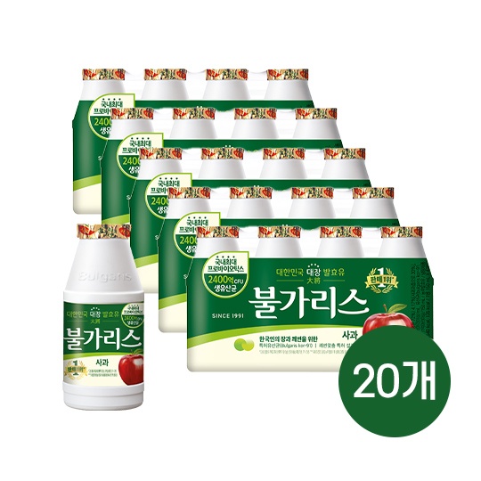 [냉장] 자연의 시작 불가리스 사과 150mL * 20입