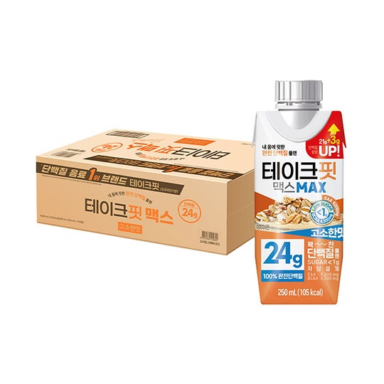 [단백질함량UP] 테이크핏 맥스 고소한맛 24g 250mL * 24입