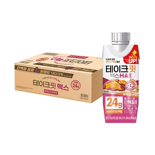 [단백질함량UP] 테이크핏 맥스 호박고구마맛 24g 250mL * 24입