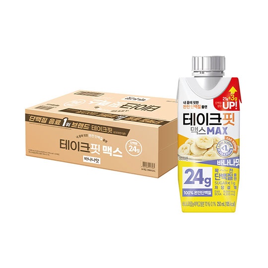 [단백질함량UP] 테이크핏 맥스 바나나맛 24g 250mL * 24입